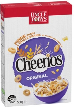 Uncle Tobys Cheerios 450-560g Selected Varieties