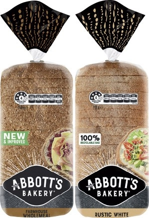 Abbott’s Bakery Bread 680-800g Selected Varieties