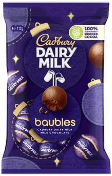 Cadbury Chocolate Baubles 112-114g Selected Varieties**