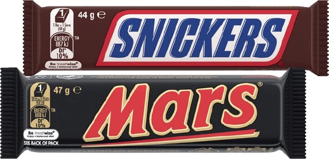 Mars Medium Bars 44‑56g, M&M’s 35‑49g or Skittles 30g Selected Varieties