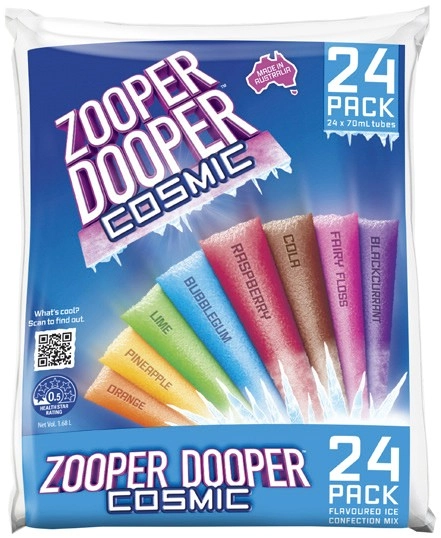 Zooper Dooper Ice Tubes 24x70mL Selected Varieties