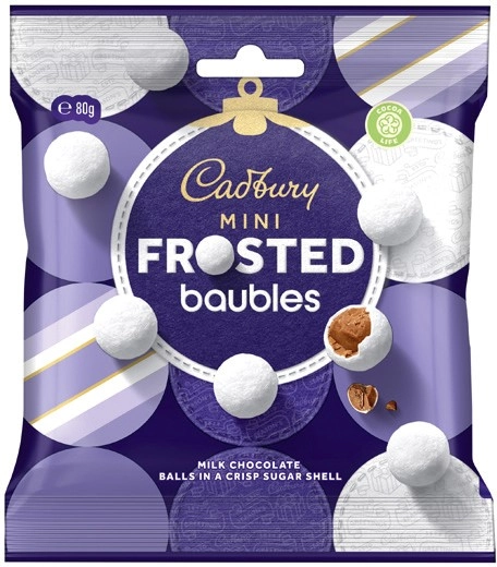 Cadbury Mini Frosted Baubles 80g*