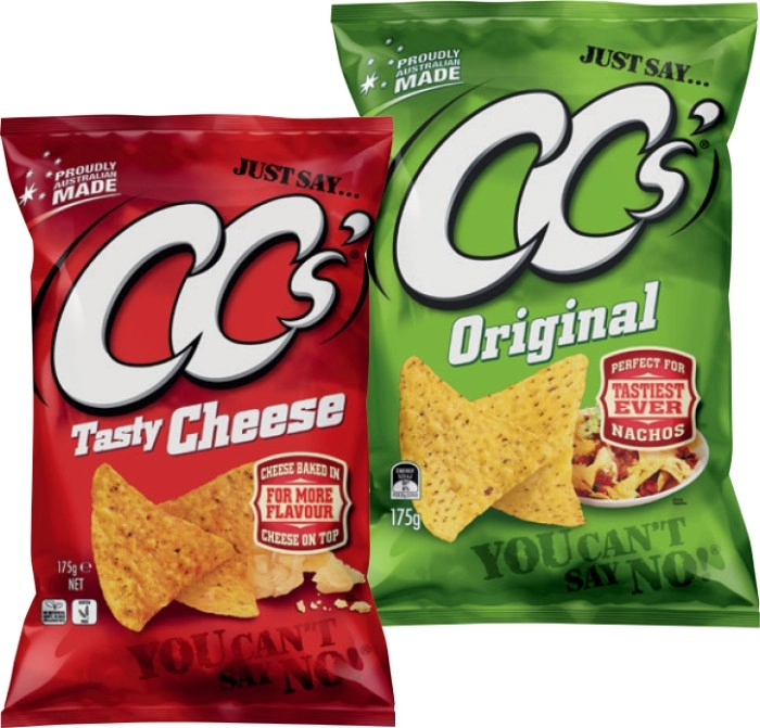 CC’s Corn Chips 175g or Cornados 110g Selected Varieties