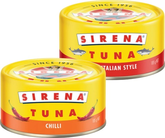 Sirena Tuna 185g Selected Varieties