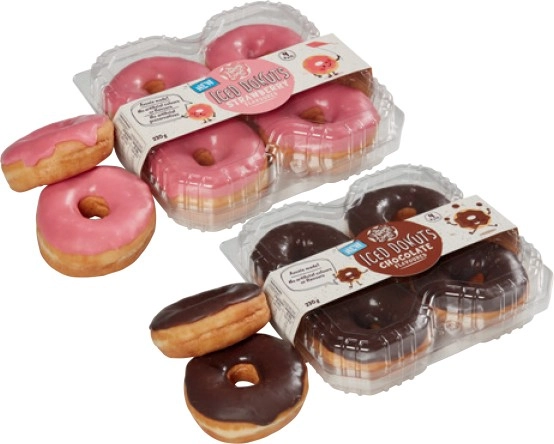 The Happy Donuts Co. Iced Donuts or Jam Balls 4 Pack Selected Varieties