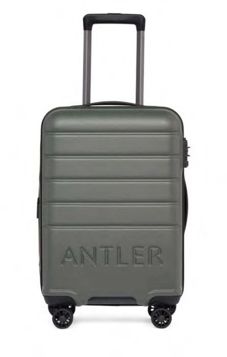 Antler Logo Expandable Hardside in Moss Grey