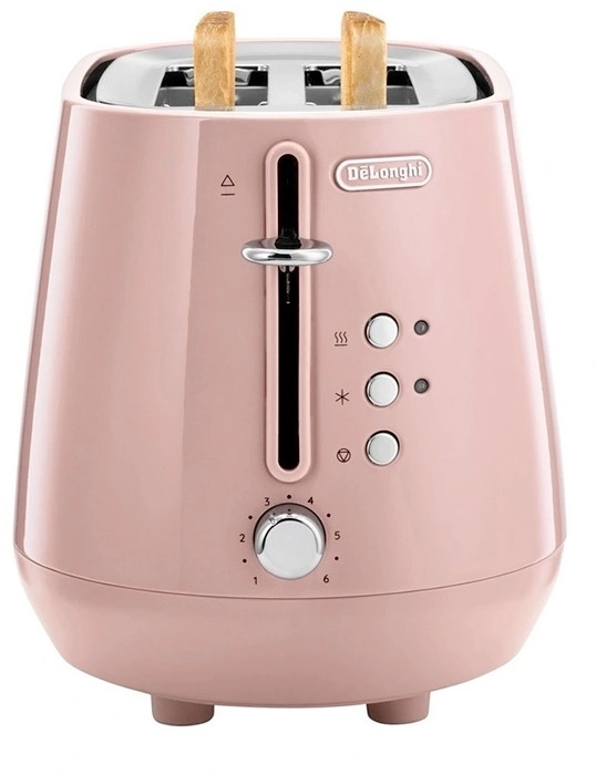 De’Longhi Eclettica 2-Slice Toaster in Playful Pink