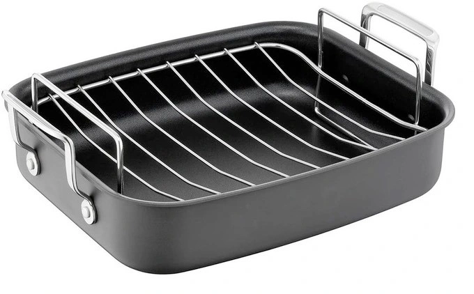 Jamie Oliver by Tefal Premium Raoster with Rack 26x32cm in Black