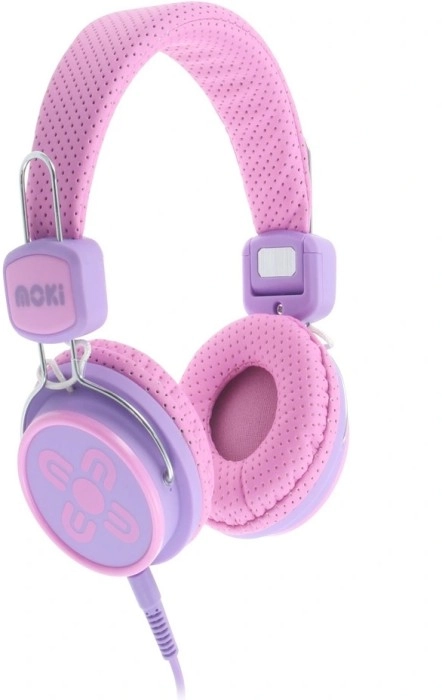 Moki Kids Safe Volume Headphone in Pink and Purple