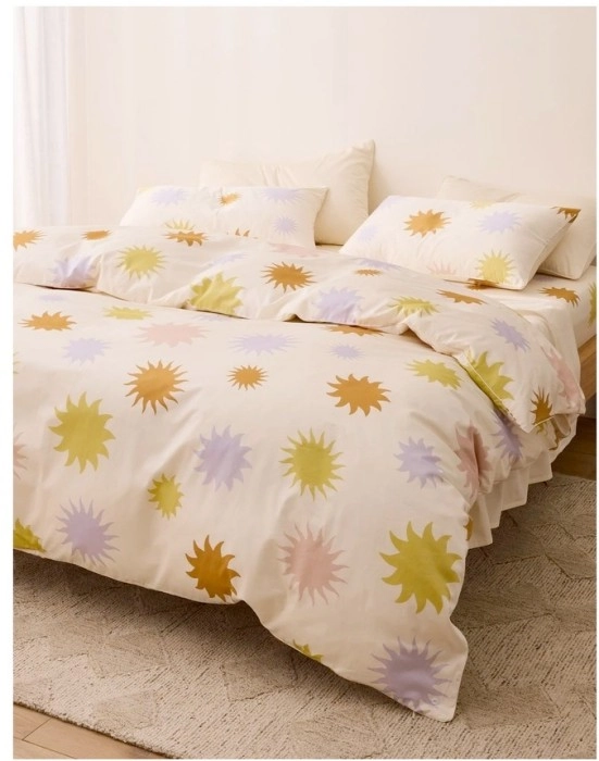 Sheet Society Eden Cotton Quilt Cover Set^ in Soli Print