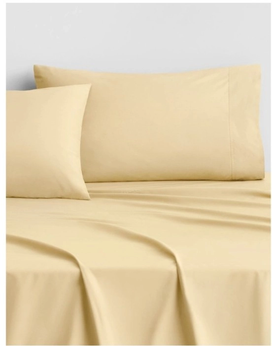 Sheridan Byren Percale Sheet Set* in Straw 40cm