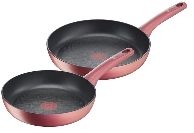 Tefal Perfect Cook Induction Non-Stick Twin Frypan Set 24cm and 28cm