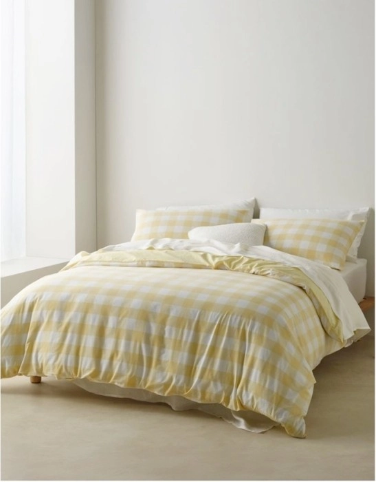 Vue Jude Yarn Dyed Cotton Quilt Cover Set^