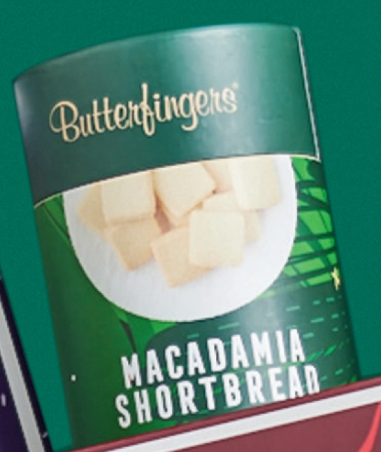 Butterfingers Macadamia Shortbread Bites Tube 200g