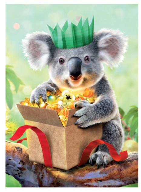 Christmas Pre-Paid Postcards - Koala