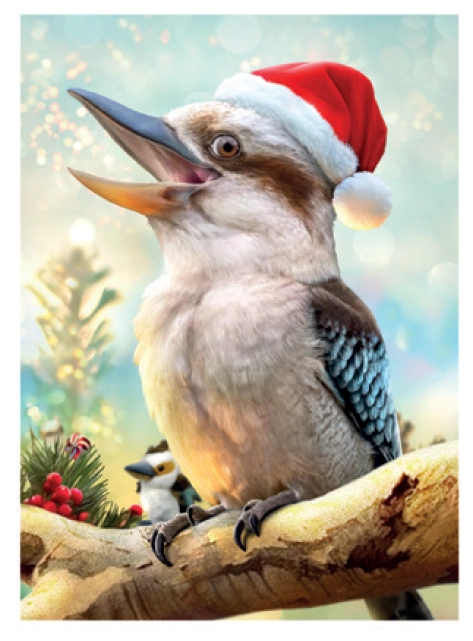 Christmas Pre-Paid Postcards - Kookaburra