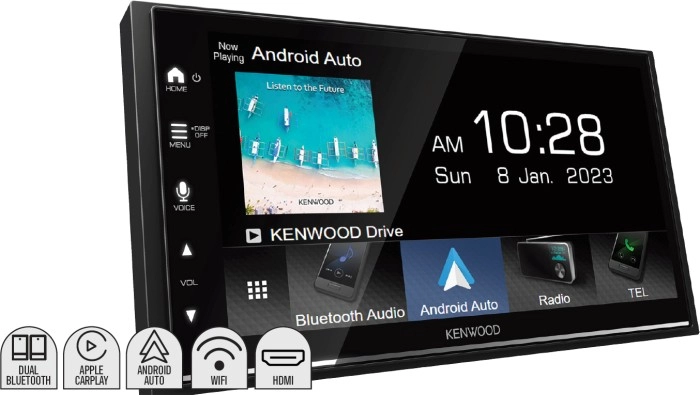 Kenwood 6.8” 200W AV Wireless Apple Carplay Android Auto Rec