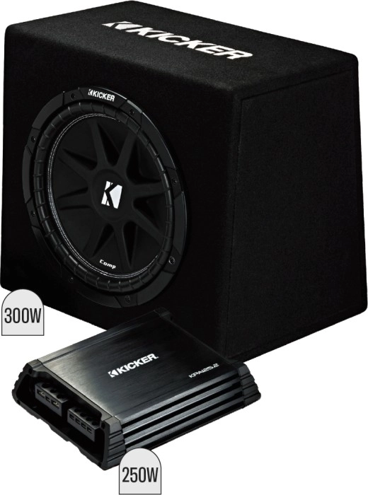 Kicker 12” Subwoofer in Custom Ported Enclosure & Amp