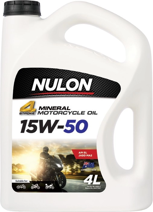 Nulon 4 Stroke Mineral Motorcycle Oil 15W-50 4L