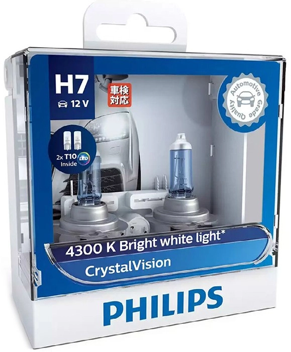 Philips Crystalvision Headlight Globes