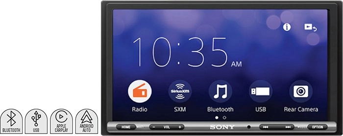 Sony 6.9” 220W AV Carplay Android Auto Receiver