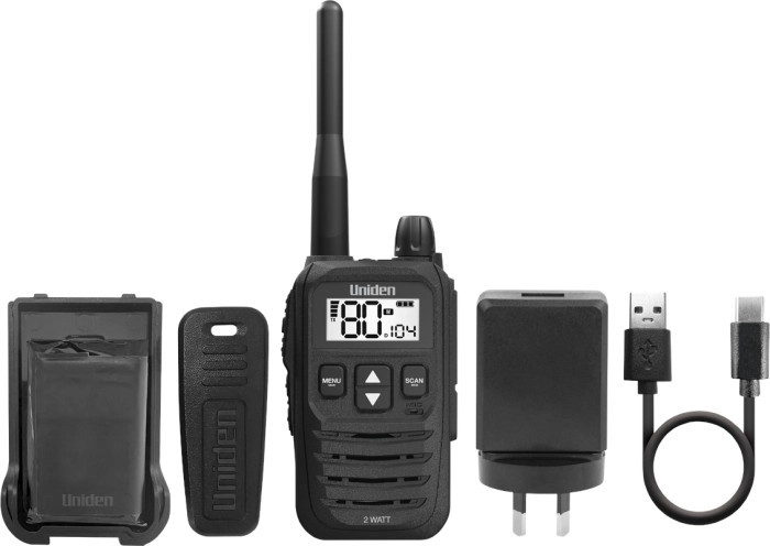 Uniden 80 Channel 2 Watt Uhf Handheld Radio