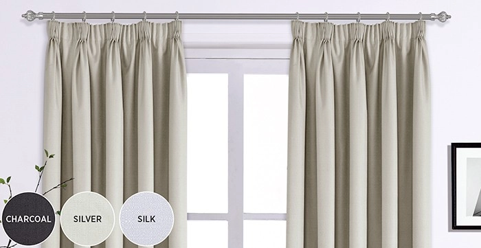 30% off Willow Blockout Pencil Pleat Curtains