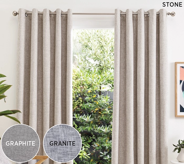 40% off Neutrals Blockout Eyelet Curtains