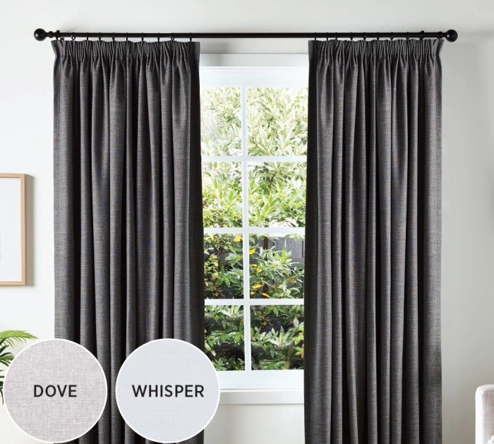 40% off Neutrals Blockout Pencil Pleat Curtains