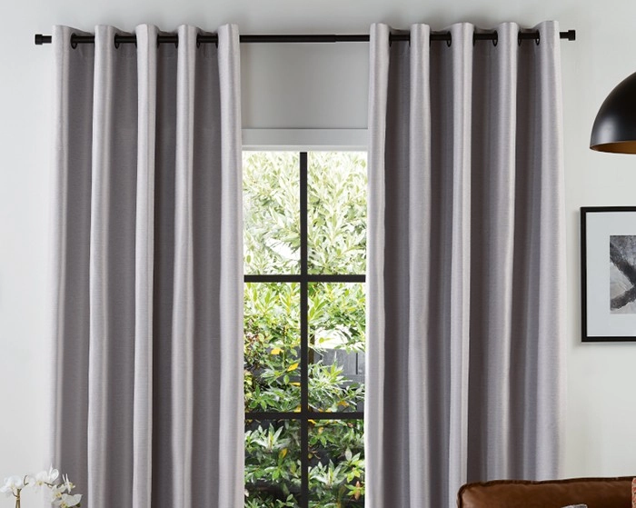 40% off Urban Blockout Modern Black Eyelet Curtains