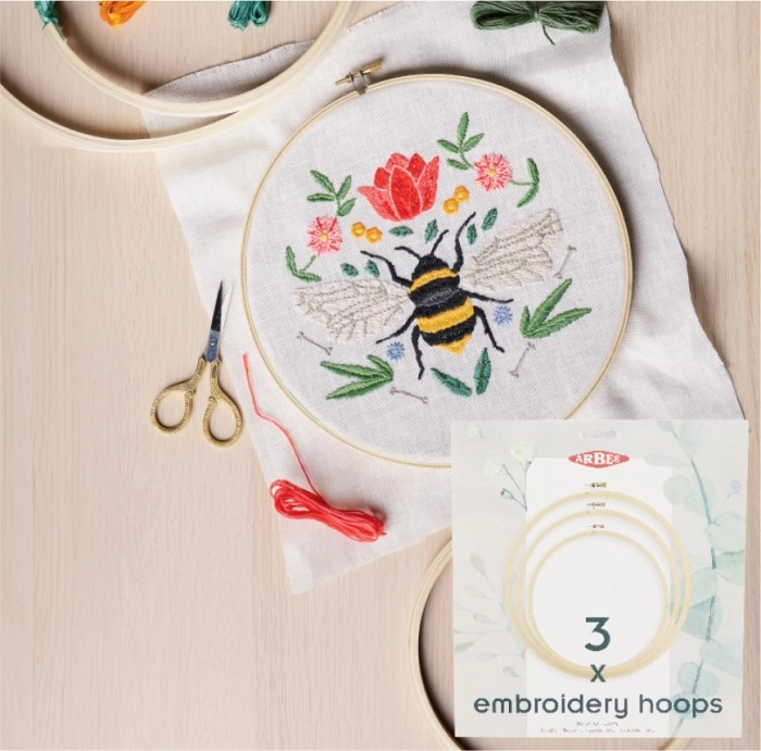 Arbee Embroidery 3 Pack Hoop