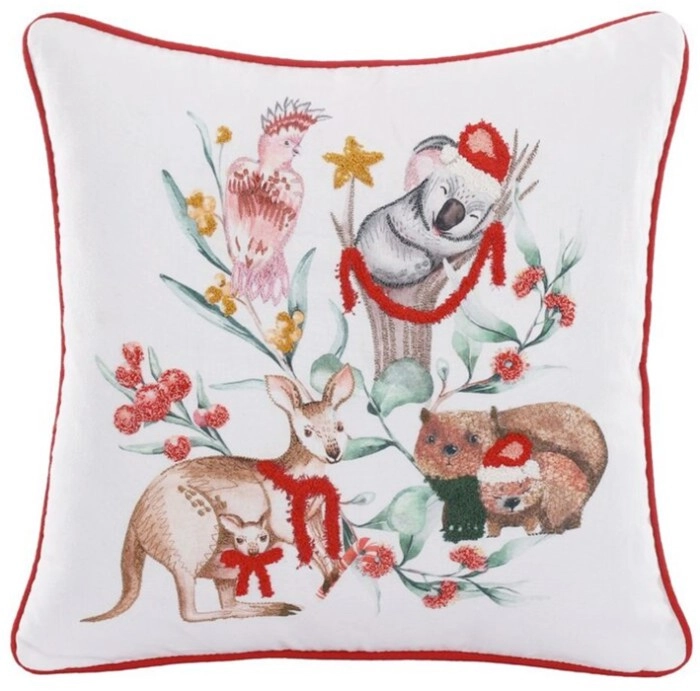 Jolly & Joy Christmas Animals Plush Filled Cushion