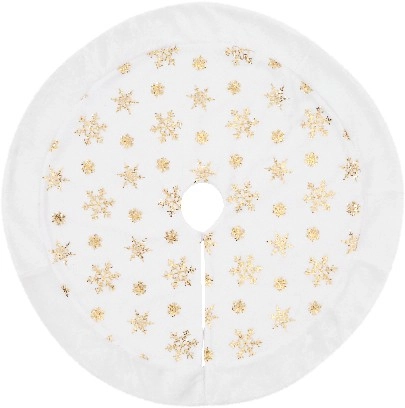 Jolly & Joy Christmas Snow White Tree Skirt