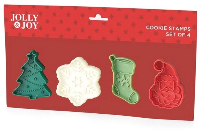 Jolly & Joy Cookie Stamp 4 Piece Set