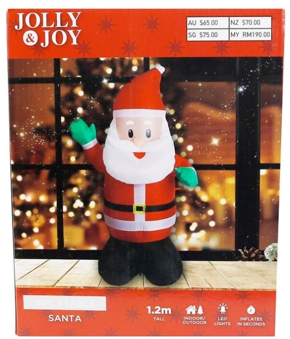 Jolly & Joy Inflatable Santa 120cm