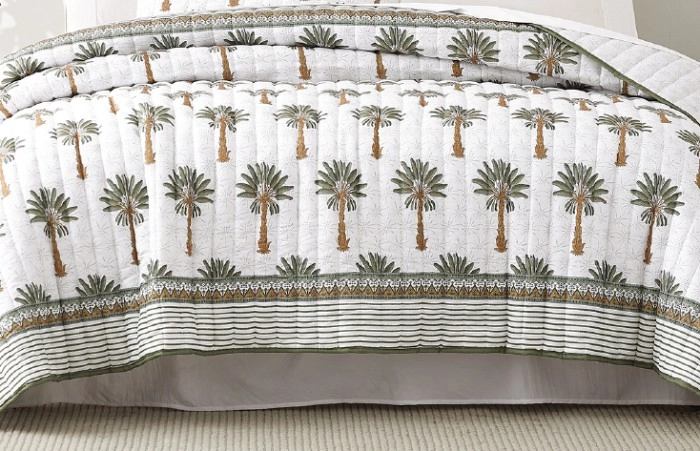 KOO Bindi Palm Coverlet Set 220 x 240cm