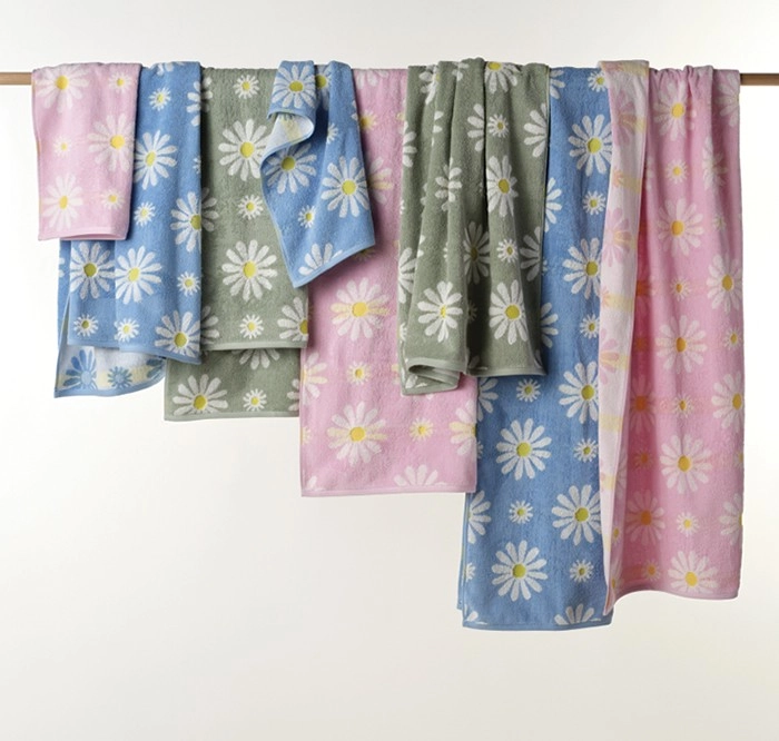 KOO Freya Daisy Jacquard Towel Range