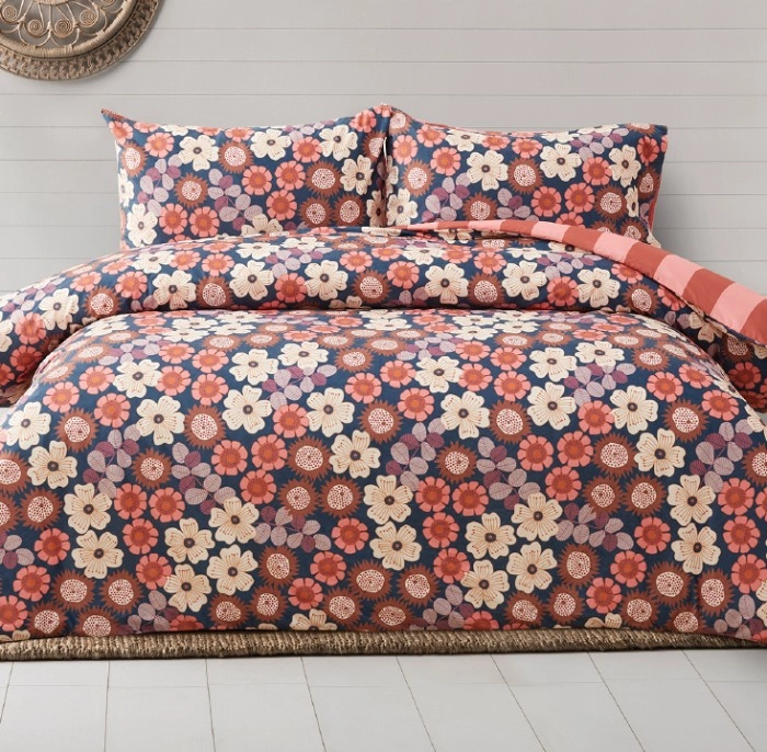 KOO x Jocelyn Proust Native Beauty Floral Velvet Quilt Cover Set