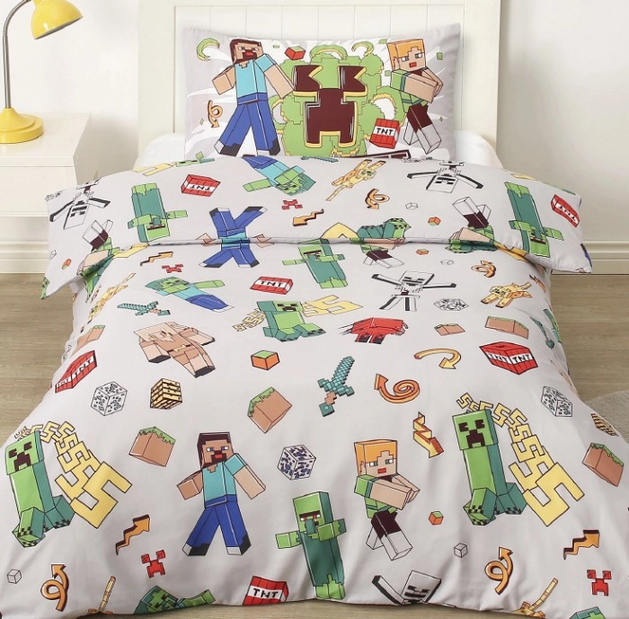 Minecraft Creeper Quilt Cover Set