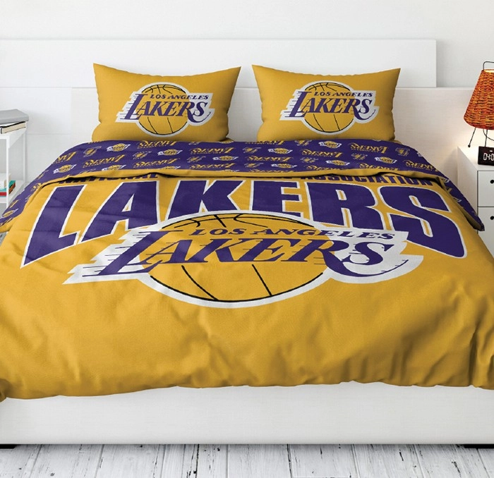 NBA LA Lakers Reversible Cotton Quilt Cover Set