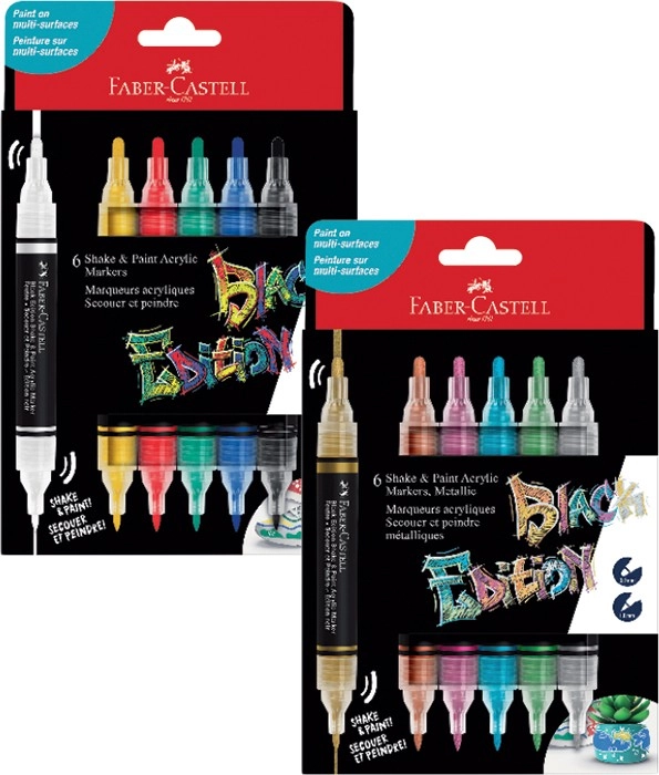 NEW Faber Castell Black Edition Double Ended Paint Markers