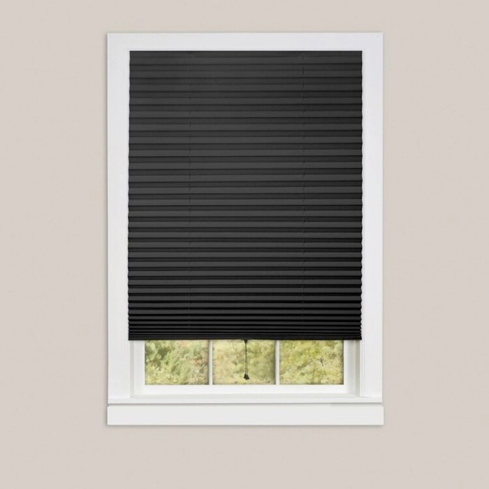 Temporary Stick-On Pleated Blinds