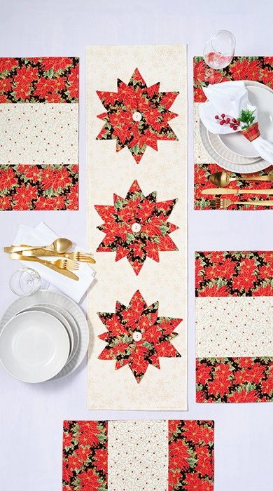 All Christmas Tablecloth Fabric by the Metre