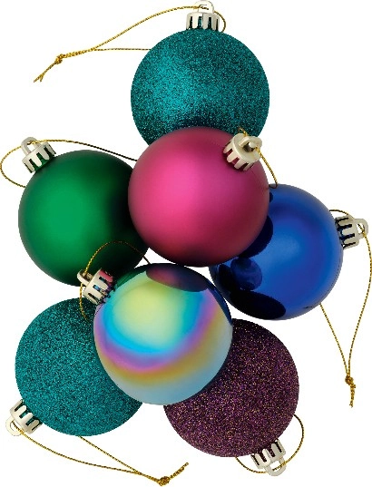 Jolly & Joy Baubles Jewel 70 Pack