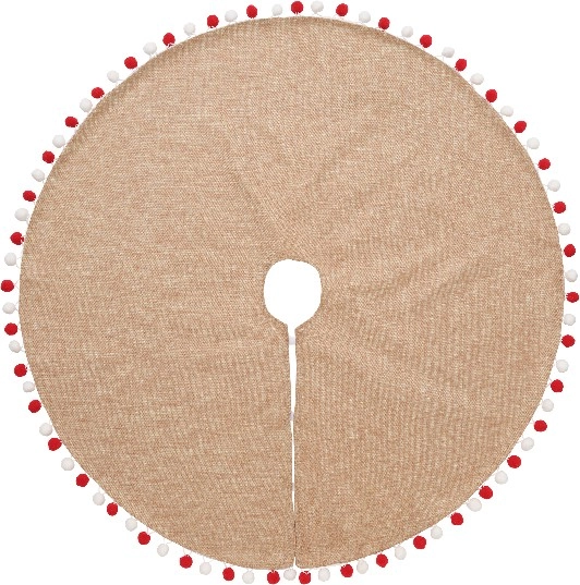 Jolly & Joy Hessian PomPom Tree Skirt