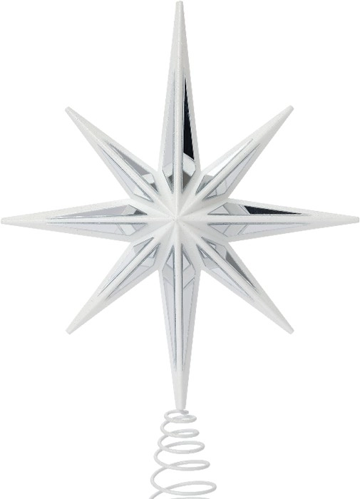 Jolly & Joy Luxe White Star Tree Topper