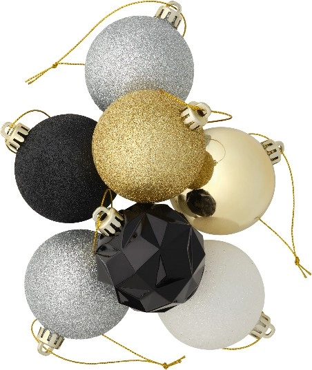 Jolly & Joy Noel Noir Baubles 70 Pack