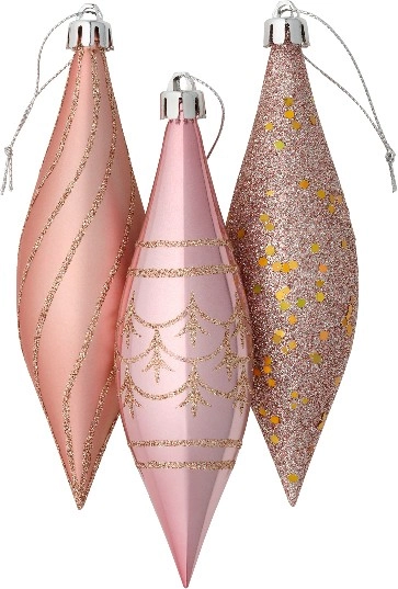 Jolly & Joy Pink Teardrop 3 Pack