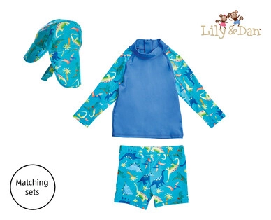 Infant Swimsuit and Hat Set