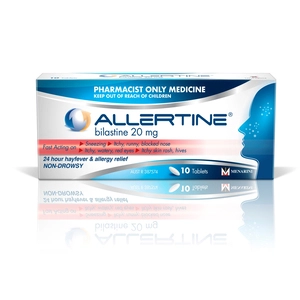 ALLERTINE Bilastine 20mg 10 Tablets